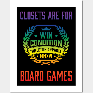 Closets are for Board Games Posters and Art